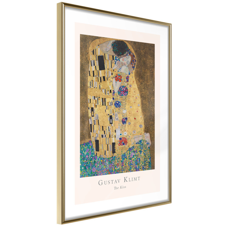 Wall Poster Gustav Klimt - The Kiss - abstraction with a couple's kiss 136039 additionalImage 2