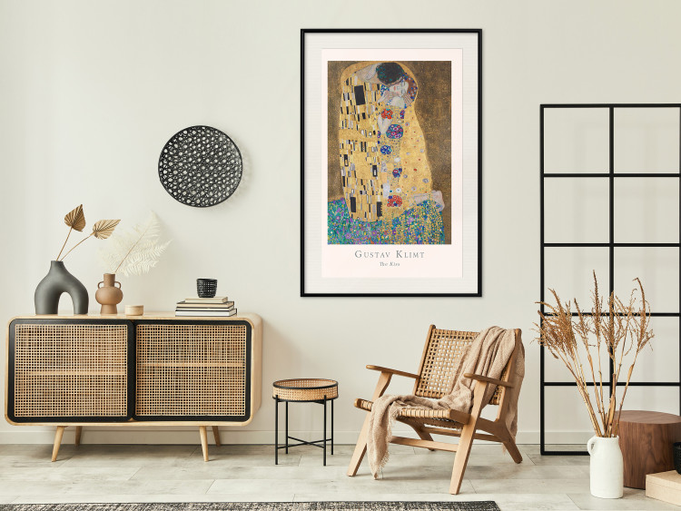 Wall Poster Gustav Klimt - The Kiss - abstraction with a couple's kiss 136039 additionalImage 25