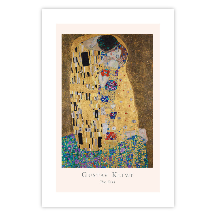 Wall Poster Gustav Klimt - The Kiss - abstraction with a couple's kiss 136039 additionalImage 13