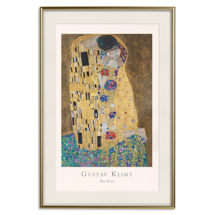 Wall Poster Gustav Klimt - The Kiss - abstraction with a couple's kiss 136039 additionalImage 18