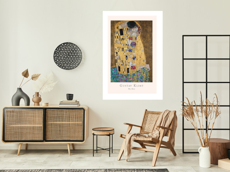 Wall Poster Gustav Klimt - The Kiss - abstraction with a couple's kiss 136039 additionalImage 23