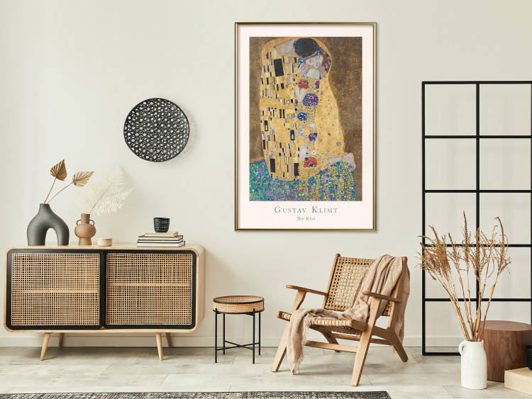 Wall Poster Gustav Klimt - The Kiss - abstraction with a couple's kiss 136039 additionalImage 21