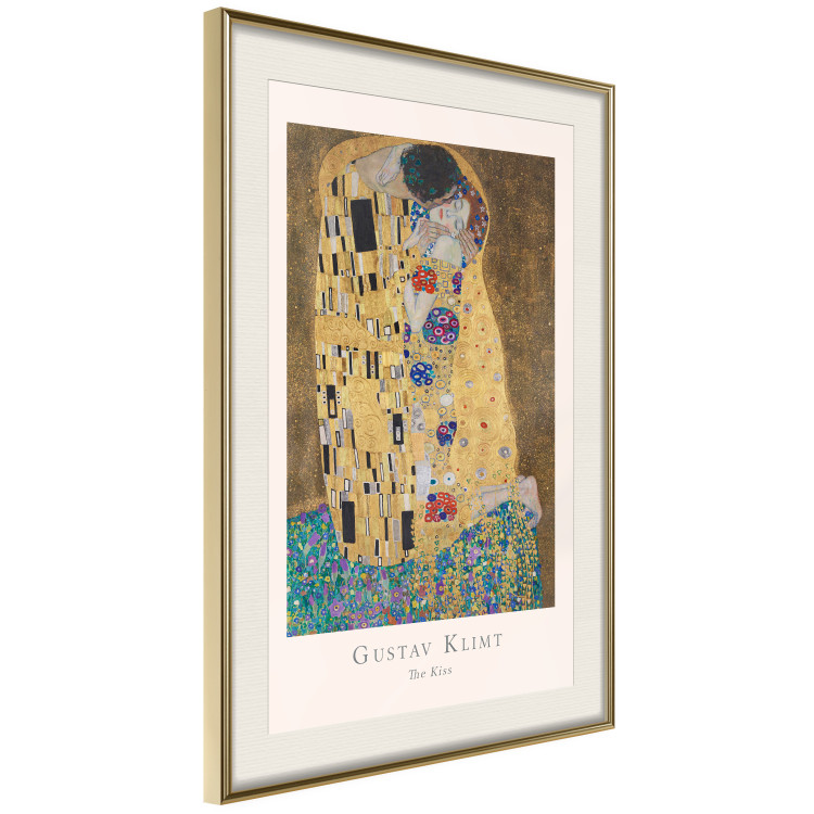 Wall Poster Gustav Klimt - The Kiss - abstraction with a couple's kiss 136039 additionalImage 3