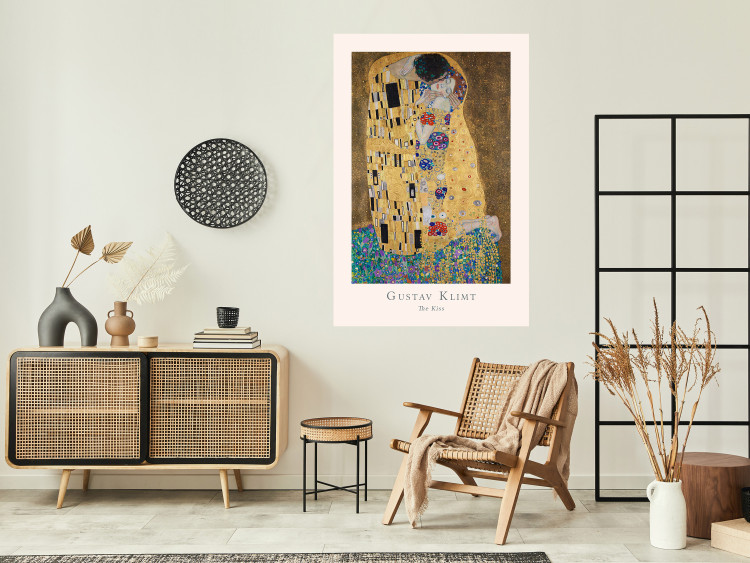 Wall Poster Gustav Klimt - The Kiss - abstraction with a couple's kiss 136039 additionalImage 22
