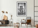 Wall Poster Retro Dream - black and white composition with a phone on wooden planks background 137239 additionalThumb 20