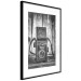 Wall Poster Retro Dream - black and white composition with a phone on wooden planks background 137239 additionalThumb 4