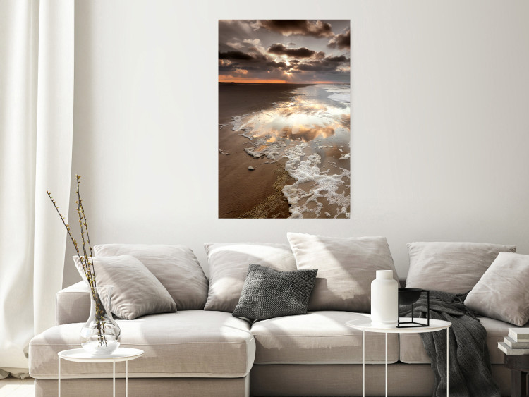 Wall Poster Dispersion of the Present - beach landscape against a sunset 138039 additionalImage 17