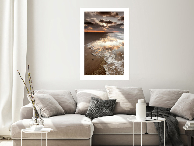 Wall Poster Dispersion of the Present - beach landscape against a sunset 138039 additionalImage 18