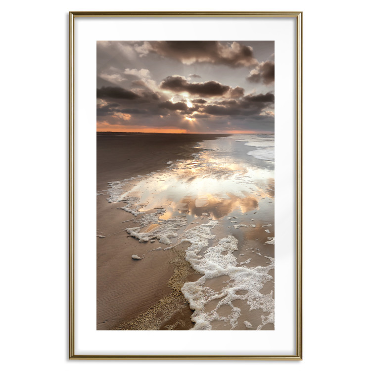Wall Poster Dispersion of the Present - beach landscape against a sunset 138039 additionalImage 13
