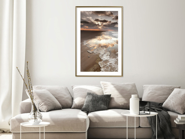 Wall Poster Dispersion of the Present - beach landscape against a sunset 138039 additionalImage 19
