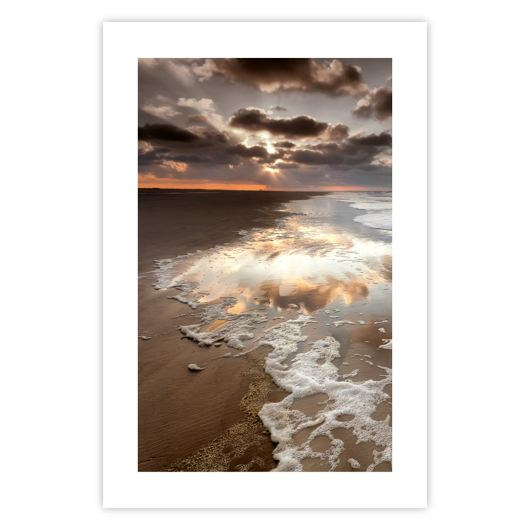 Wall Poster Dispersion of the Present - beach landscape against a sunset 138039 additionalImage 11