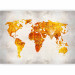 Photo Wallpaper Gold continents - a map of the world maintained in elegant colors 138739 additionalThumb 5