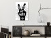 Canvas Art Print Not for War (1-piece) Vertical - black and white sign with text 142439 additionalThumb 3