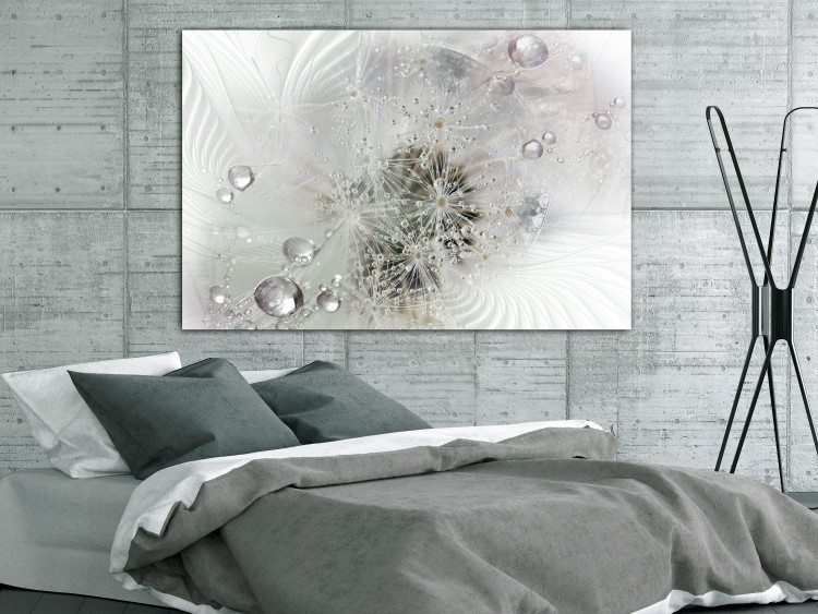 Canvas Tears of Longing (1-piece) Wide - abstraction in fluffy dandelions 143139 additionalImage 3