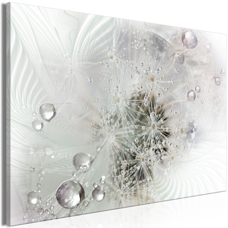 Canvas Tears of Longing (1-piece) Wide - abstraction in fluffy dandelions 143139 additionalImage 2