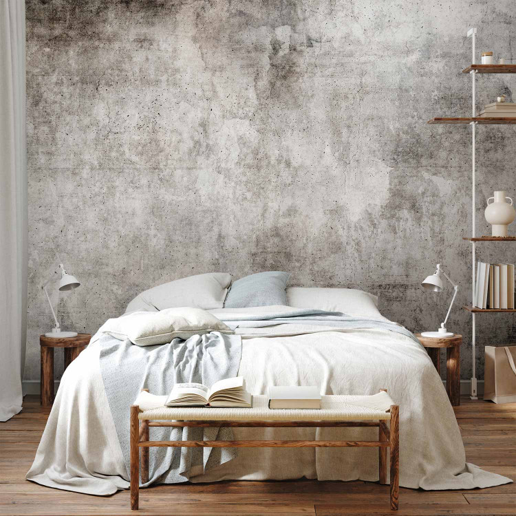 Wall Mural Parallel world - abstraction in grey tones with concrete texture 143239 additionalImage 2