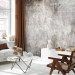Wall Mural Parallel world - abstraction in grey tones with concrete texture 143239