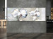 Canvas White Poppies and Silver (1-piece) Narrow - flowers on a light background 143739 additionalThumb 3