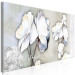 Canvas White Poppies and Silver (1-piece) Narrow - flowers on a light background 143739 additionalThumb 2
