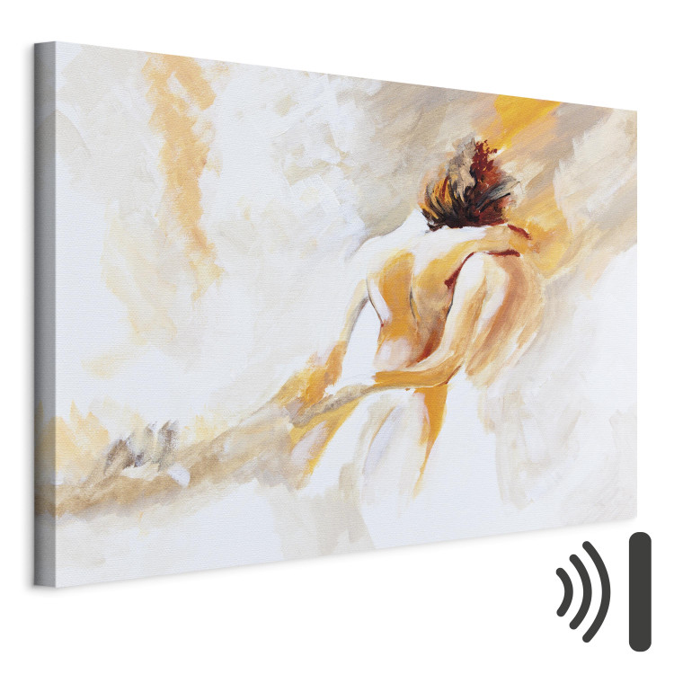 Canvas Couple in Love - Woman and a Man in a Tender Loving Embrace 145739 additionalImage 8
