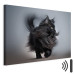 Canvas Art Print AI Maine Coon Cat - Walking Animal With Long Black Hair - Horizontal 150139 additionalThumb 8