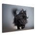 Canvas Art Print AI Maine Coon Cat - Walking Animal With Long Black Hair - Horizontal 150139 additionalThumb 2