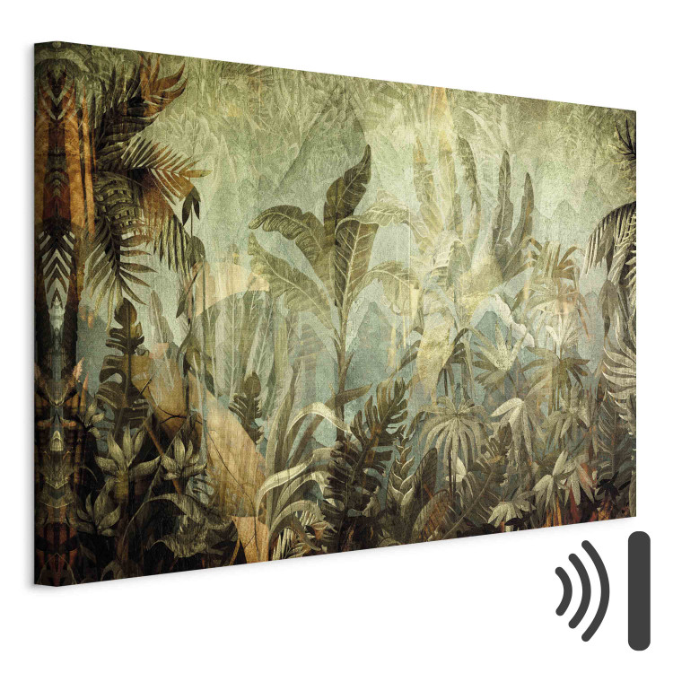 Canvas Print Jungle - Exotic Flora in Warm Green Colors 151239 additionalImage 8