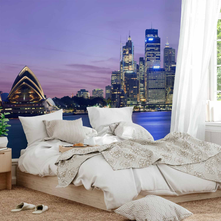 Wall Mural Australia - evening city panorama with skyscrapers in Sydney 59939 additionalImage 2