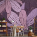 Wall Mural Purple Magnolias - Fantasy with Magnolia Flowers on a Solid Background 60739 additionalThumb 4