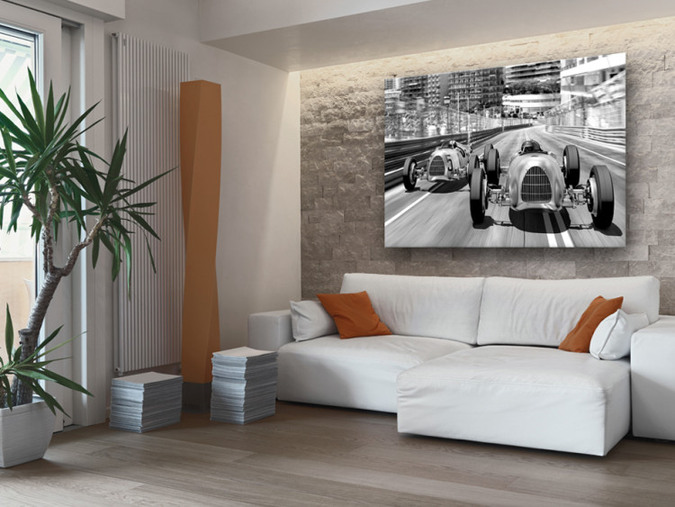 Canvas Art Print Old Cars Racing 64839 additionalImage 3