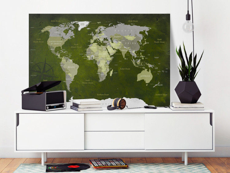 Decorative Pinboard Malachite World [Cork Map] 93939 additionalImage 4