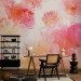 Photo Wallpaper Pastel peonies - uniform floral motif in subtle colours 97339 additionalThumb 4