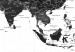 Canvas Black and White Map (5 Parts) Narrow 108449 additionalThumb 5