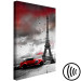 Canvas Red Car in Paris (1 Part) Vertical 113749 additionalThumb 6