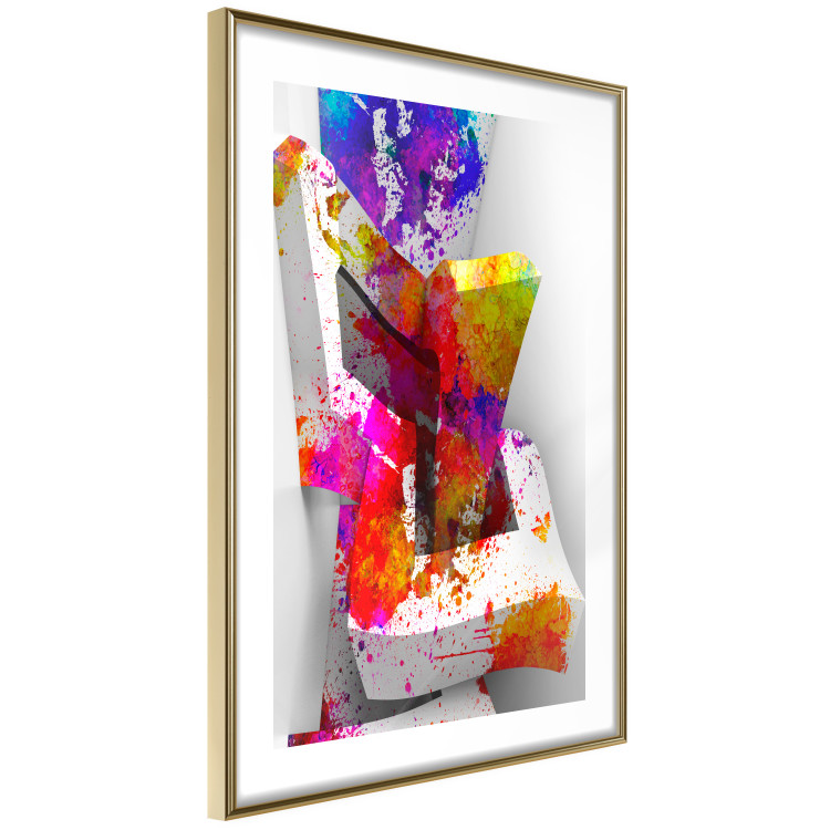 Poster Three-dimensional shapes - colorful geometric abstraction in 3D form 115049 additionalImage 6
