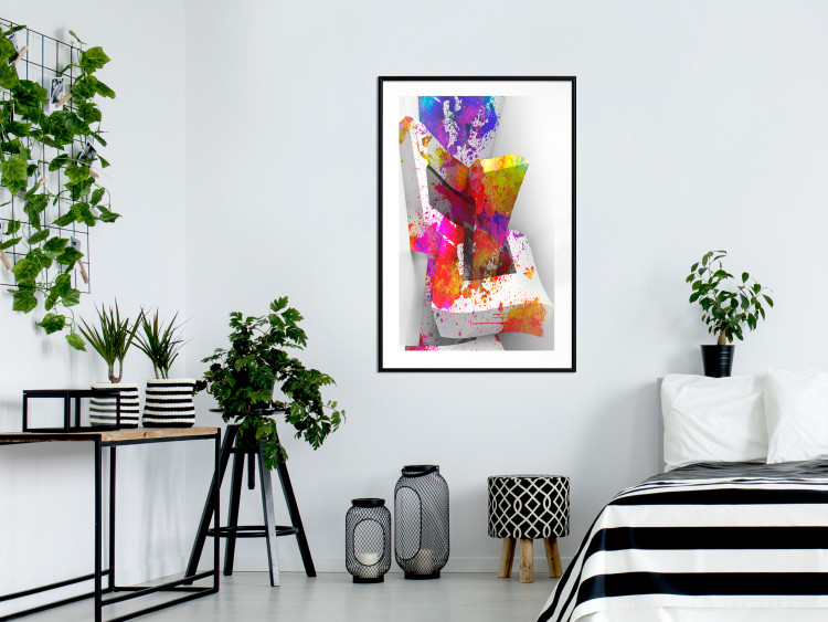 Poster Three-dimensional shapes - colorful geometric abstraction in 3D form 115049 additionalImage 4