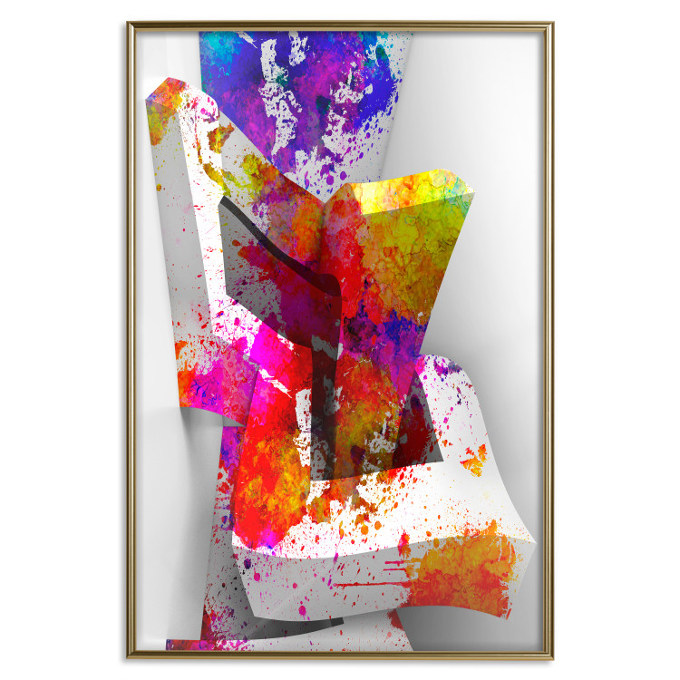Poster Three-dimensional shapes - colorful geometric abstraction in 3D form 115049 additionalImage 16
