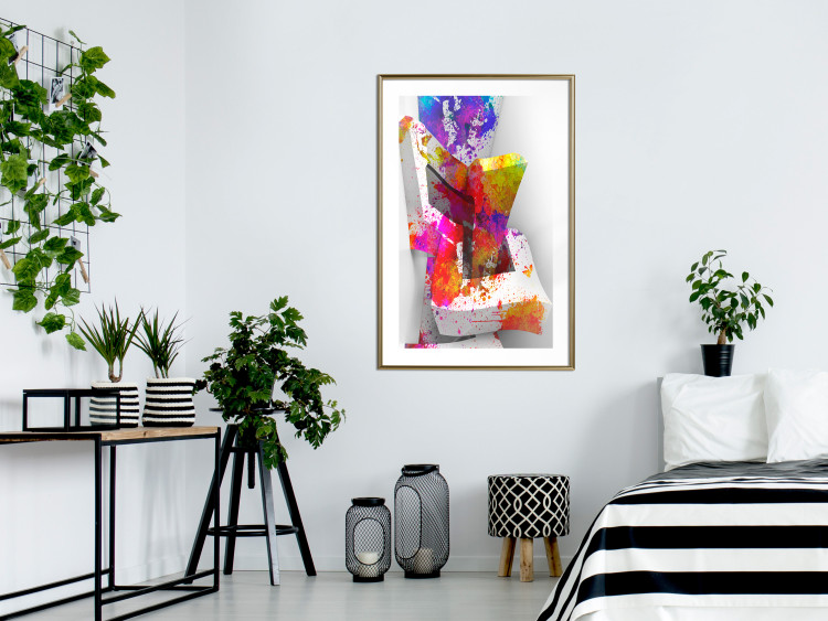 Poster Three-dimensional shapes - colorful geometric abstraction in 3D form 115049 additionalImage 13