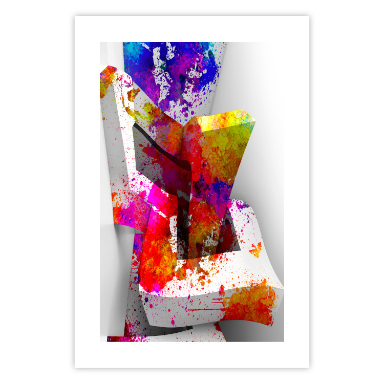 Poster Three-dimensional shapes - colorful geometric abstraction in 3D form 115049 additionalImage 19