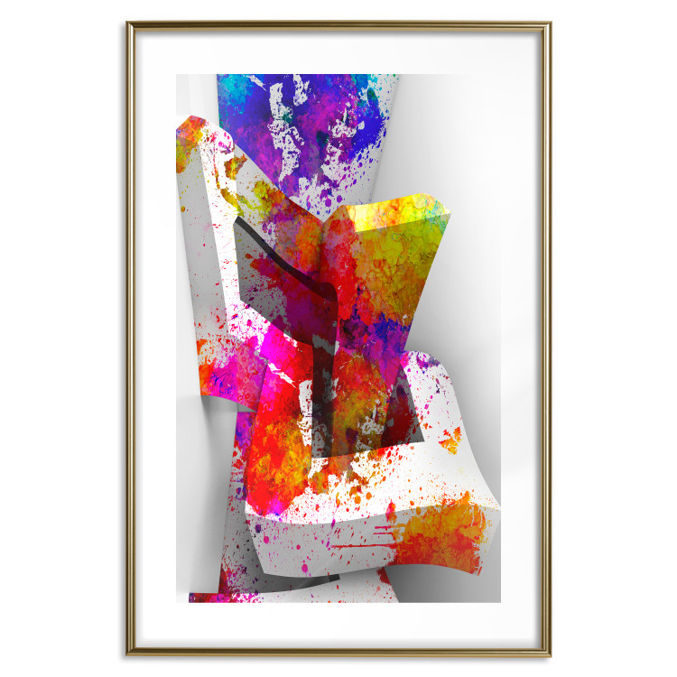 Poster Three-dimensional shapes - colorful geometric abstraction in 3D form 115049 additionalImage 14