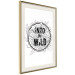 Wall Poster Into the Wild - black and white composition with a floral motif and texts 116349 additionalThumb 2