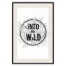 Wall Poster Into the Wild - black and white composition with a floral motif and texts 116349 additionalThumb 18