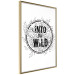 Wall Poster Into the Wild - black and white composition with a floral motif and texts 116349 additionalThumb 12