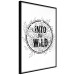Wall Poster Into the Wild - black and white composition with a floral motif and texts 116349 additionalThumb 10