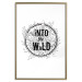 Wall Poster Into the Wild - black and white composition with a floral motif and texts 116349 additionalThumb 16
