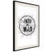 Wall Poster Into the Wild - black and white composition with a floral motif and texts 116349 additionalThumb 3