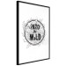 Wall Poster Into the Wild - black and white composition with a floral motif and texts 116349 additionalThumb 11