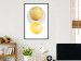 Wall Poster Lost Balls - simple geometric abstraction in gold and gray circles 117349 additionalThumb 3