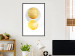 Wall Poster Lost Balls - simple geometric abstraction in gold and gray circles 117349 additionalThumb 4