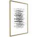 Wall Poster Next to you - black and white pattern with overlapping texts 117449 additionalThumb 6